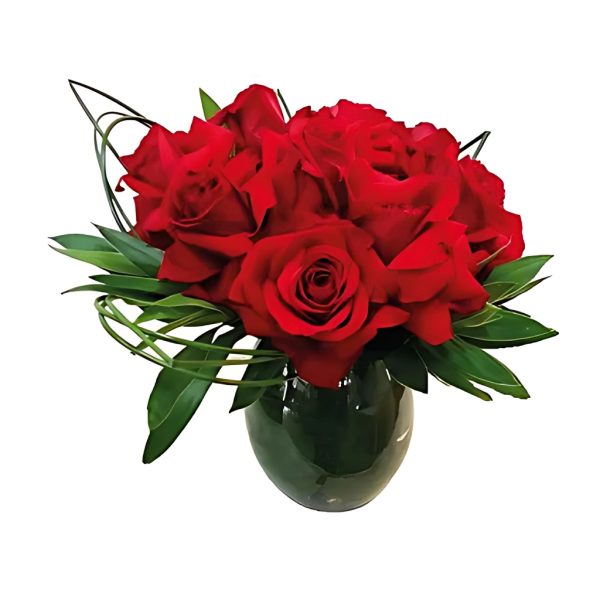 Arranjo de Rosas no Cilindro