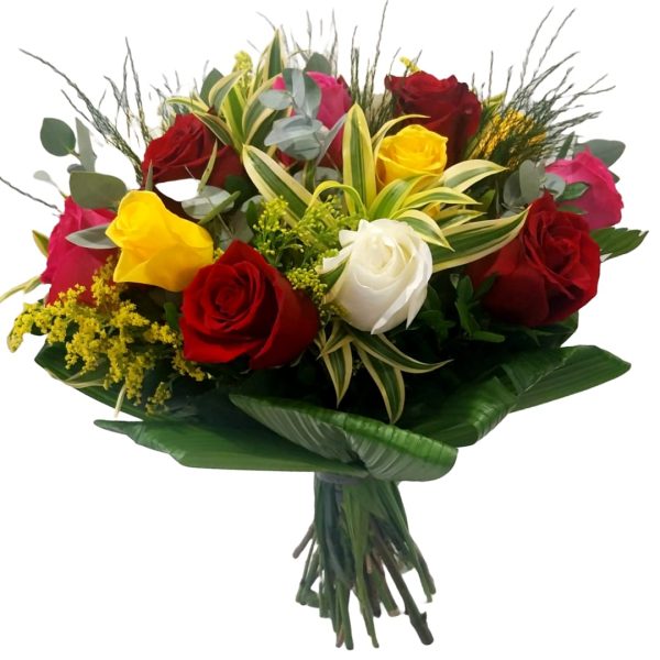 Bouquet Mix de Rosas Colombianas 12