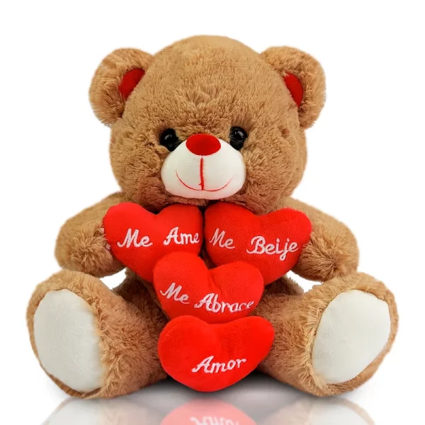 Urso de Pelúcia 25 cm Sentado - Me Beija