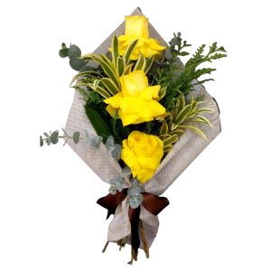 Bouquet amizade com Rosas Colombianas Amarelas