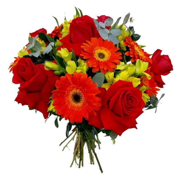 Bouquet de Rosas Colombianas com Gerberas