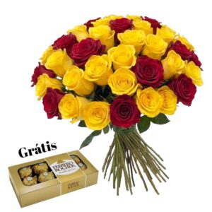 Bouquet 36 Rosas Colombianas BI Color
