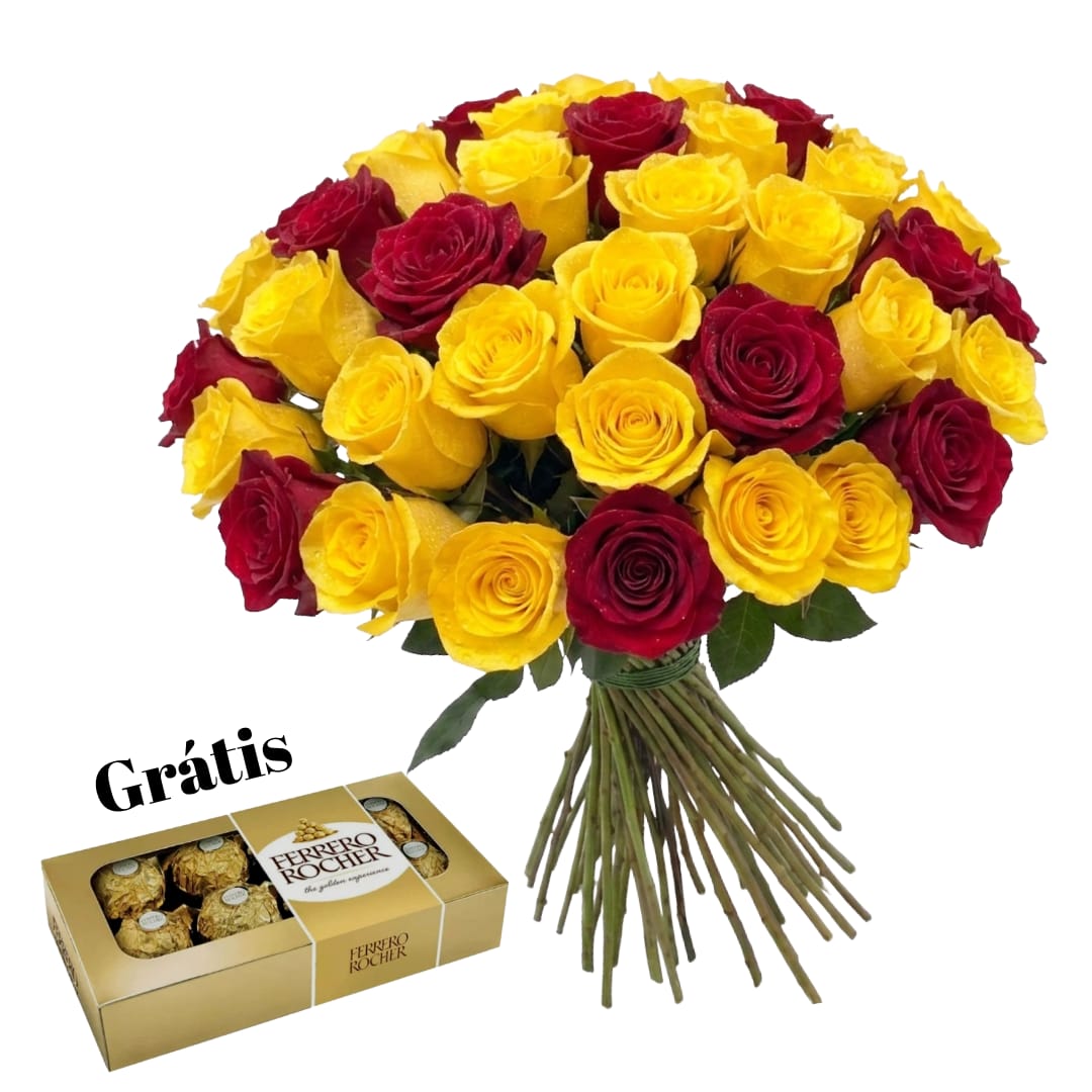Bouquet 36 Rosas Colombianas BI Color
