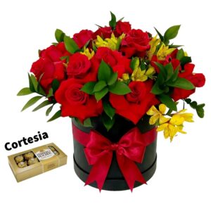 Caixa Box Luxo com 24 Rosas Colombianas